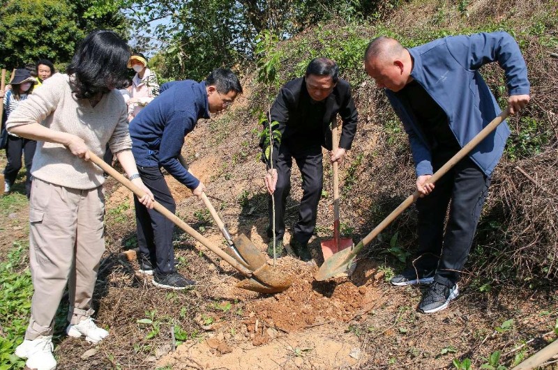 省科协系统开展“我为广东种棵树”义务植树主题党日活动